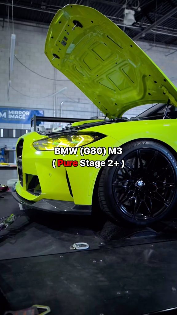 How much power did she make?  BMW (G80) M3 Competition xDrive equipped with a se...
